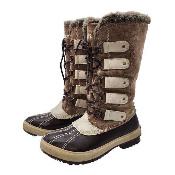 Skechers Womens Highlanders Brown Suede Upper Thinsulate Winter Boots Size 7 - Picture 5 of 15